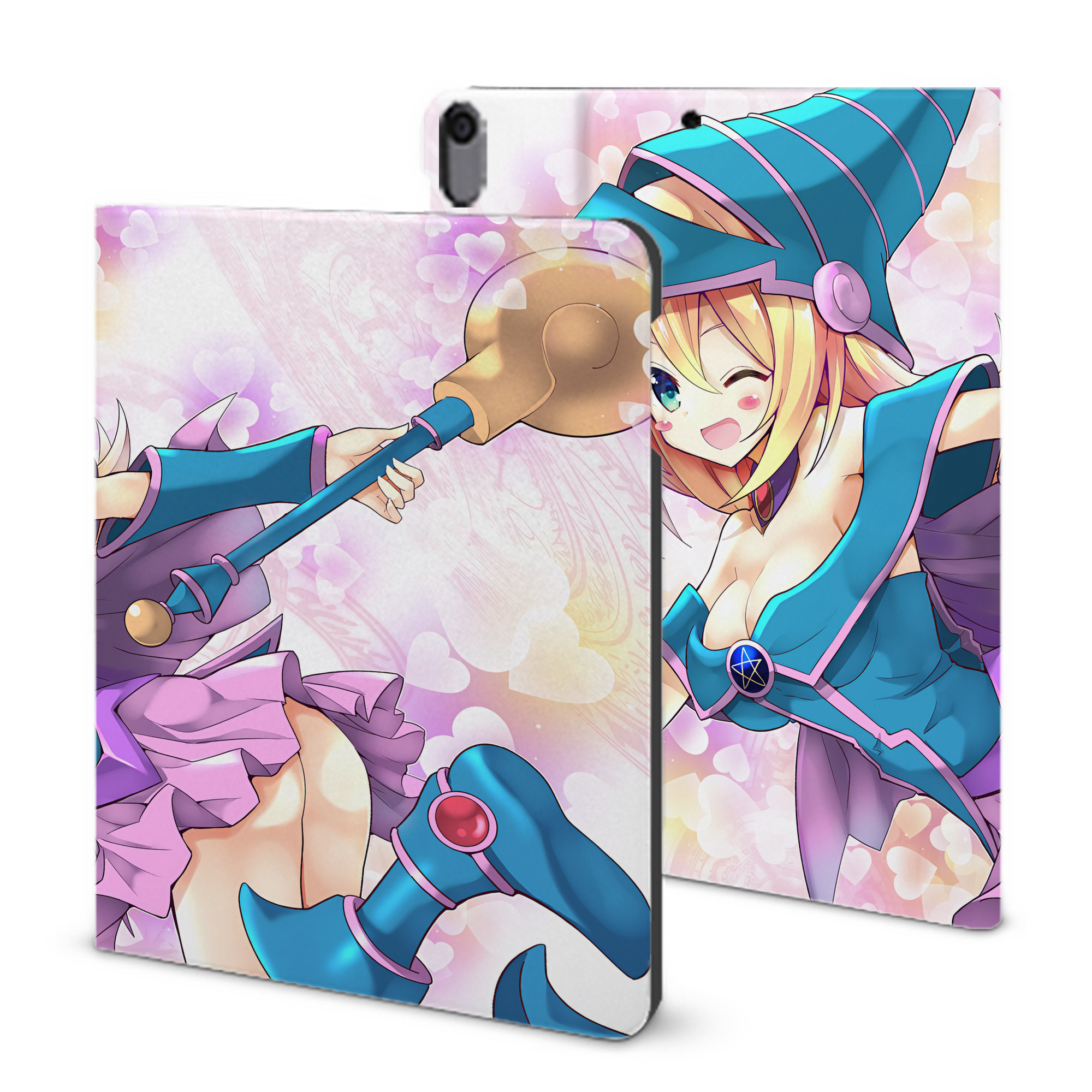 （画像用） 遊☆戯☆王 Yu-Gi-Oh! IPad ケース ブック型 PUレザー TPU 耐衝撃 軽量 薄型 ペン収納なし 全面保護 IPad 各モデル対応